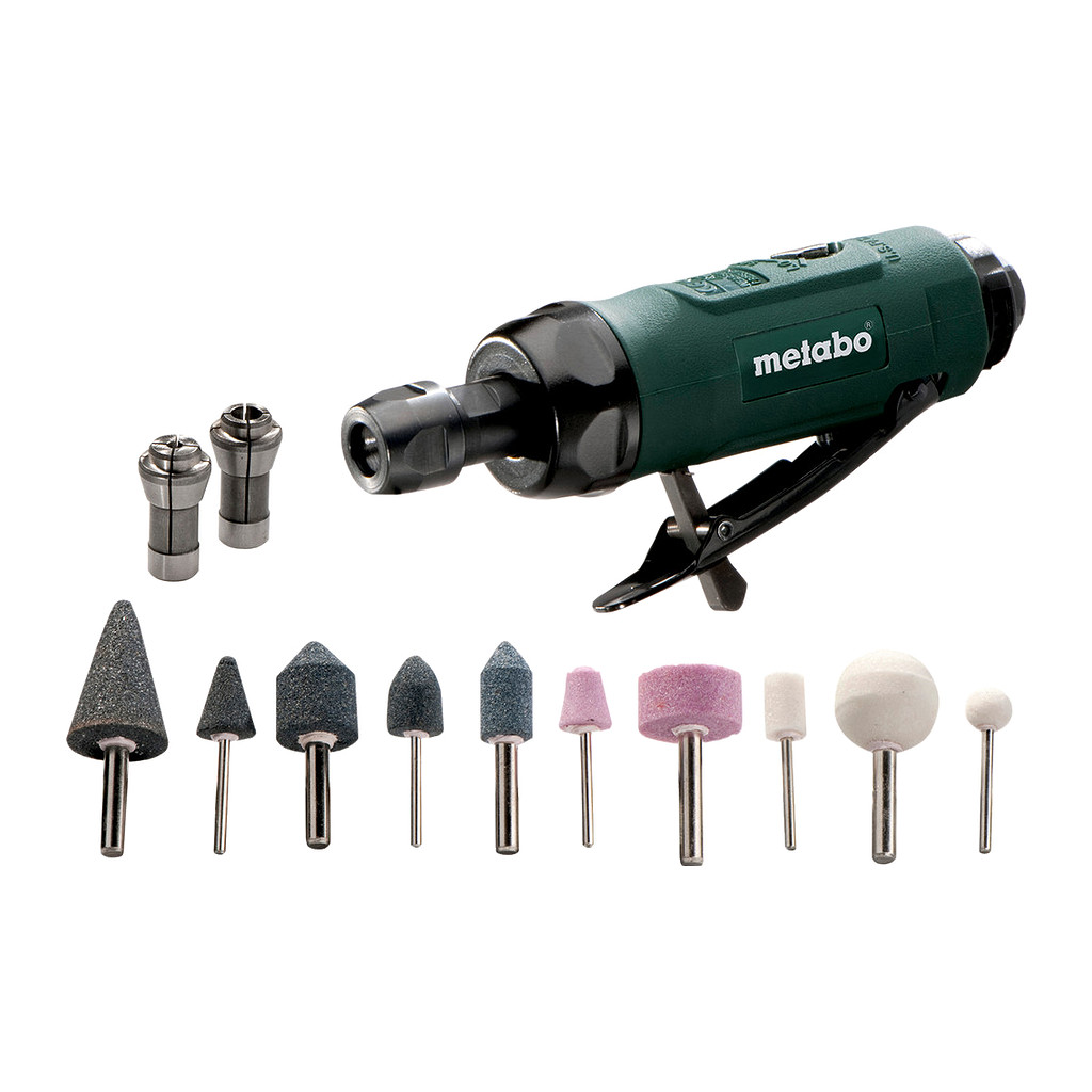 Metabo 604116500 - DG 25 Set - Pneumatická priama brúska, Kufor z umelej hmoty