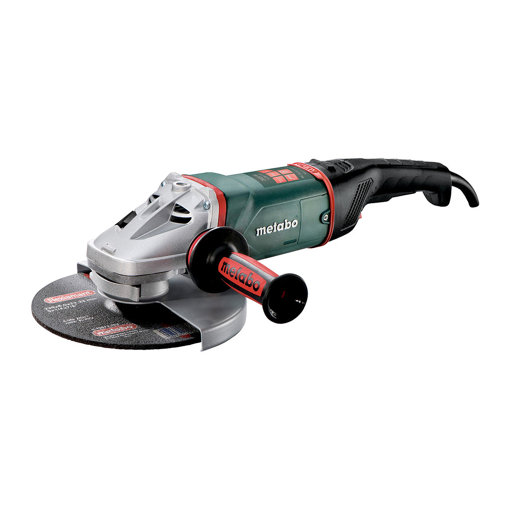 Metabo 606475260 - WE 26-230 MVT Quick - Uhlová brúska, Kartón, s rýchloupínacou maticou, otočnou hlavnou rukoväťou, bezpečnostným vypínačom, tzv. spínačom mŕtveho muža