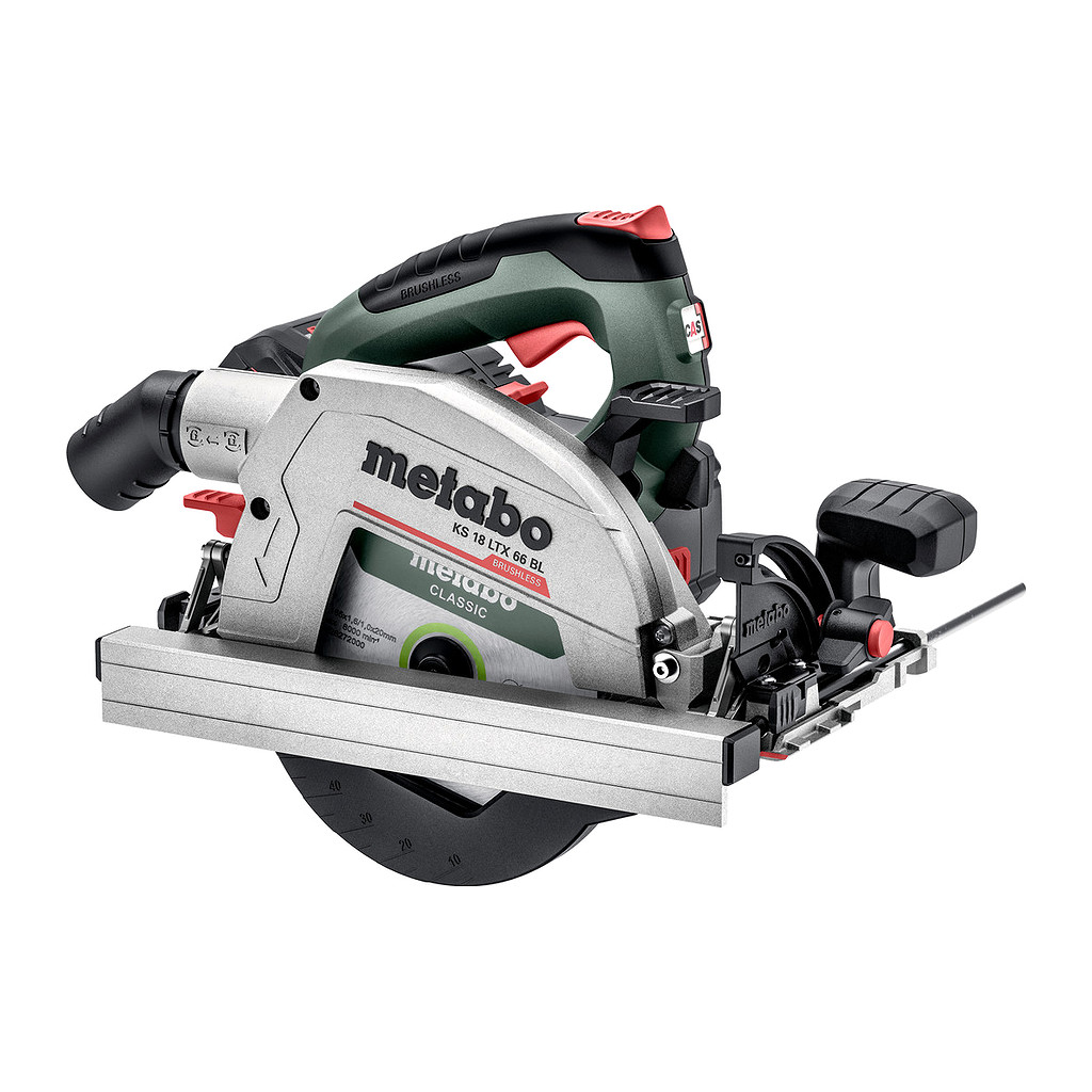 Metabo 611866810 - KS 18 LTX 66 BL - AKU ručná kotúčová píla, 18V 2x8Ah LiHD, Nabíjačka ASC 145, metaBOX 340