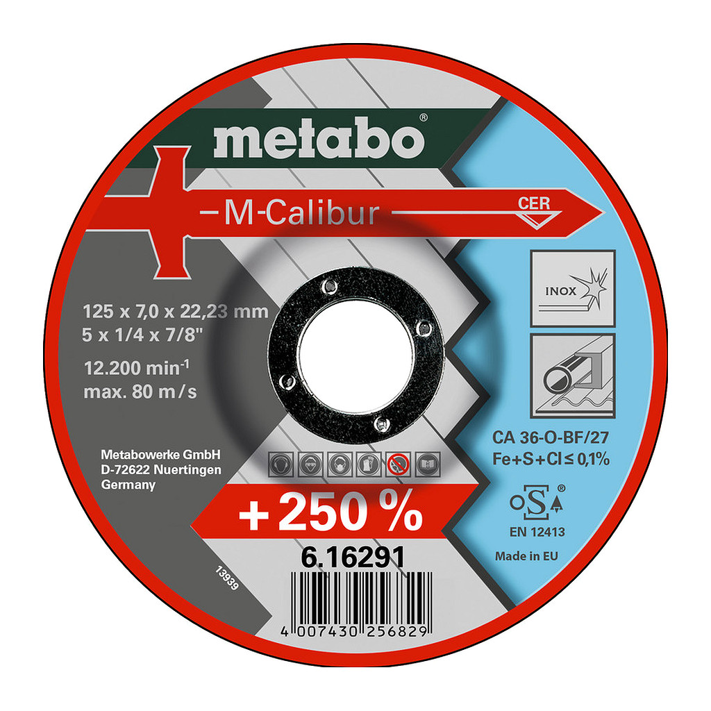 Metabo 616292000 - M-Calibur 180 x 7,0 x 22,23 Inox, SF 27