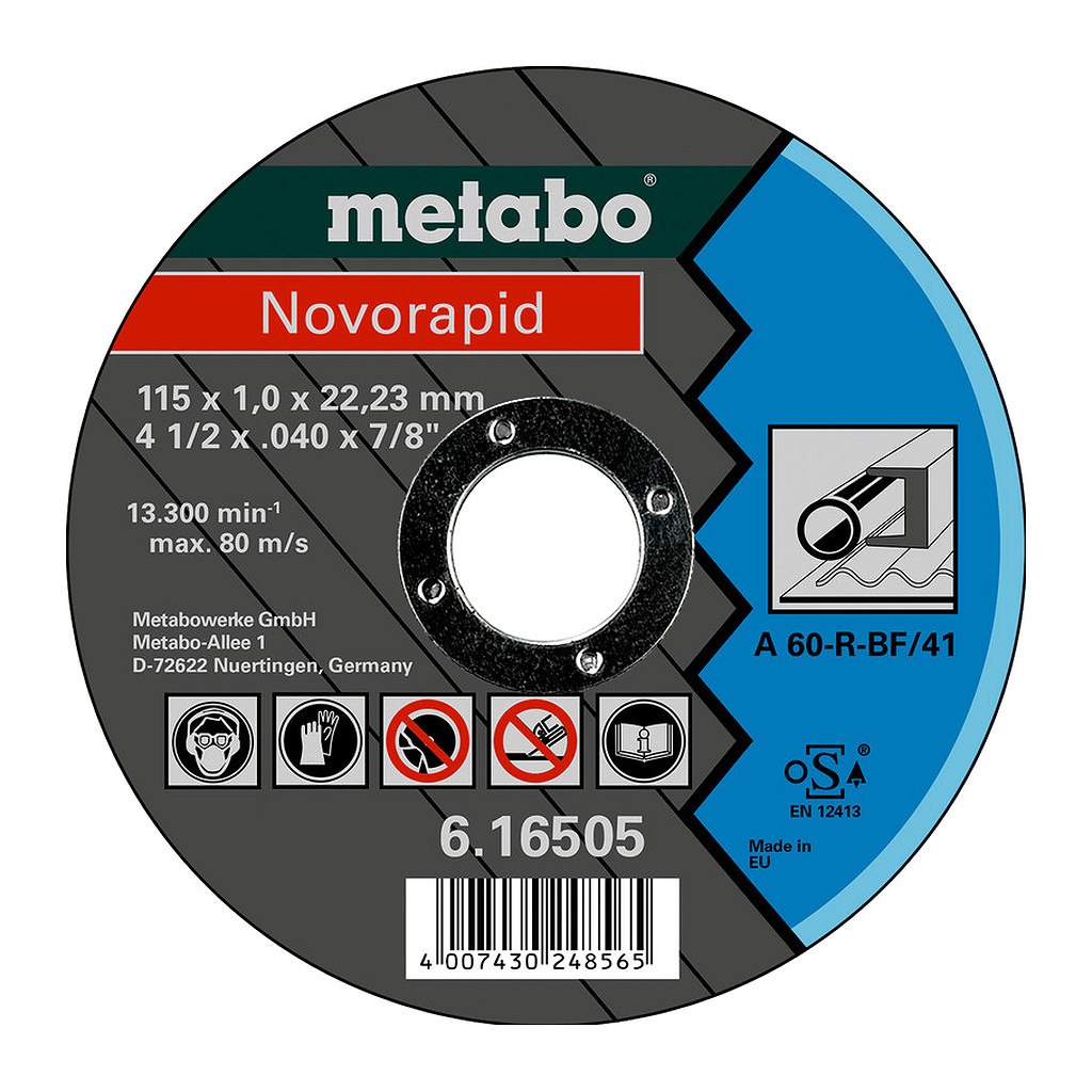 Metabo 616505000 - Novorapid 115 x 1,0 x 22,23 mm, oceľ, TF 41