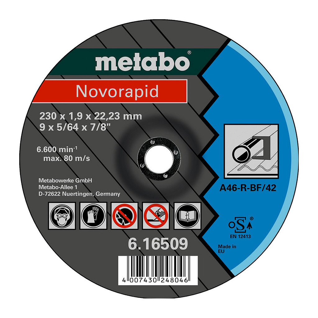 Metabo 616509000 - Novorapid 230 x 1,9 x 22,23 mm, oceľ, TF 42