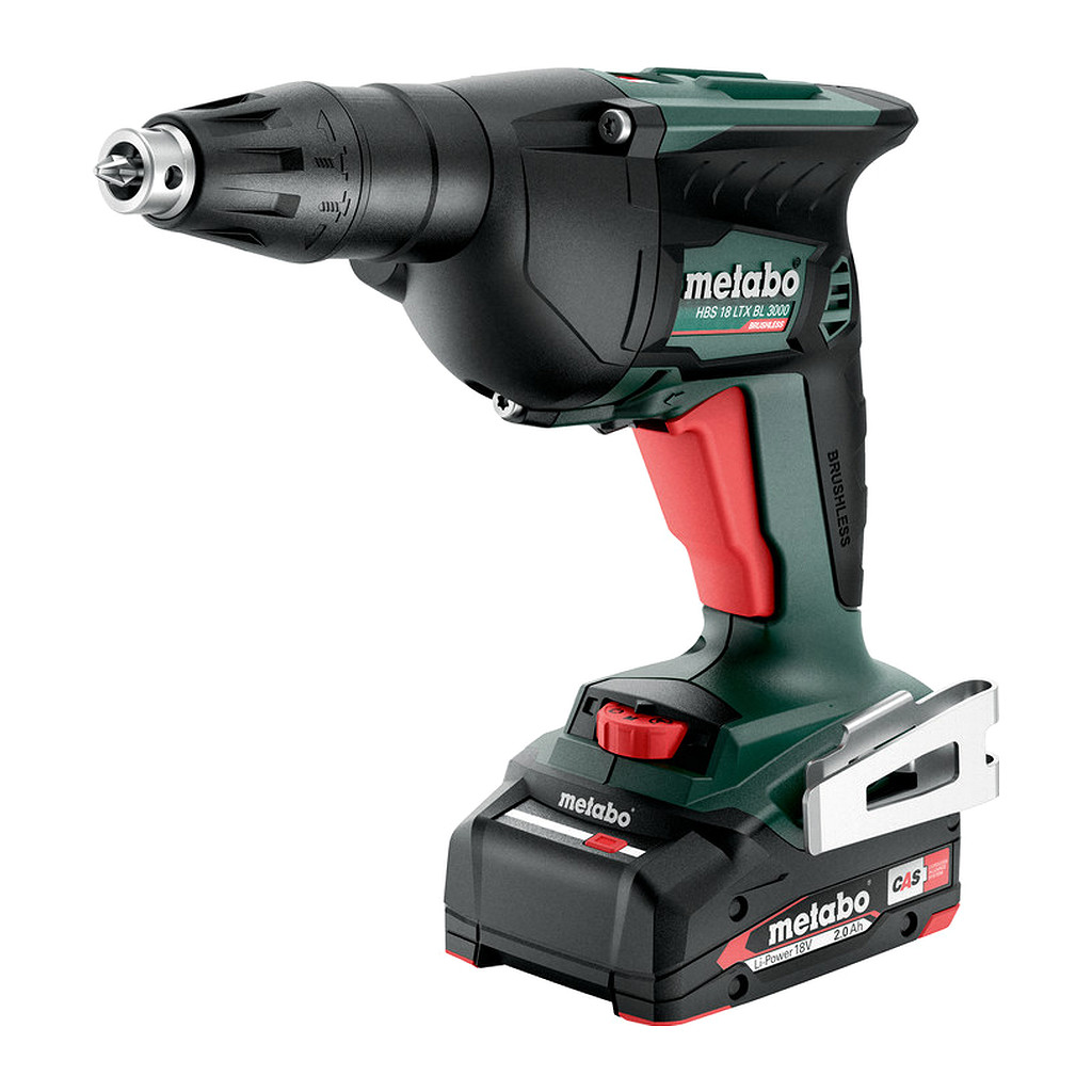 Metabo 620062500 - HBS 18 LTX BL 3000 - AKU skrutkovač na suchú výstavbu, 18V 2x2Ah Li-Power, Nabíjačka SC 30, metaBOX 145 L