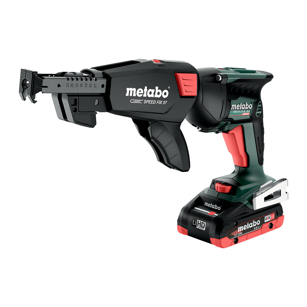 Metabo 620062540 - HBS 18 LTX BL 3000 - AKU skrutkovač na suchú výstavbu, 18V 2x4Ah LiHD, Nabíjačka ASC 55, metaBOX 145 L