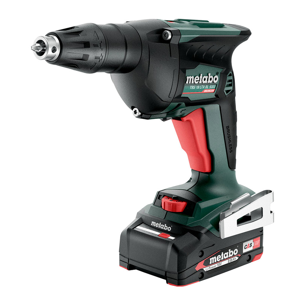 Metabo 620063500 - TBS 18 LTX BL 5000 - AKU skrutkovač na suchú výstavbu, 18V 2x2Ah Li-Power, Nabíjačka SC 30, metaBOX 145 L