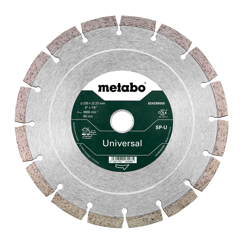 Metabo 624298000 - Diamantový rezný kotúč - SP - U, 230x22,23 mm / B