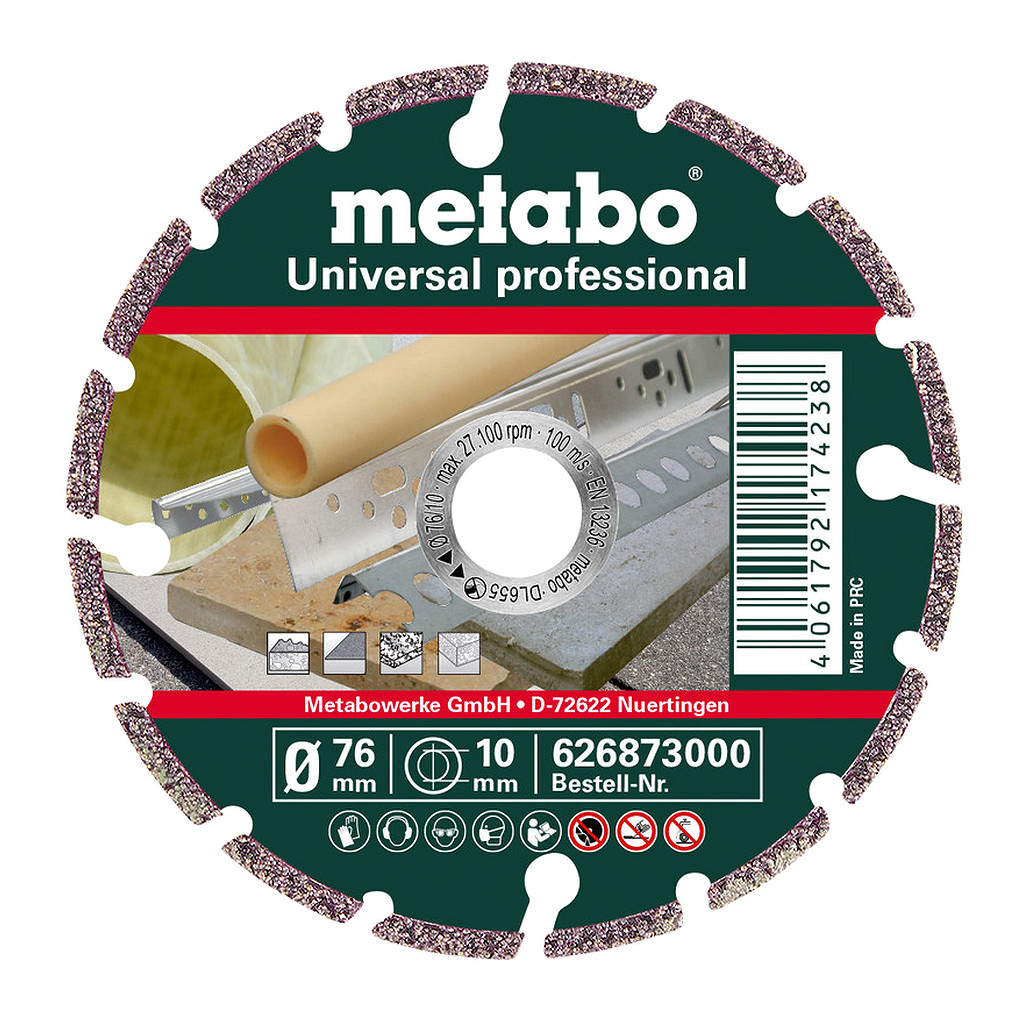 Metabo 626873000 - Diamantový rezací kotúč 76x10,0mm, „UP“, Universal „professional“