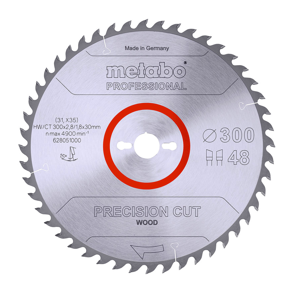 Metabo 628051000 - Pílový list „precision cut wood - professional“, 300x30, Z48 WZ 15°