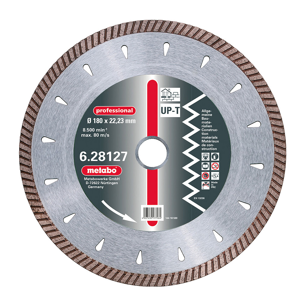 Metabo 628127000 - Dia-RK, 180x2,5x22,23mm, "professional", "UP-T", Turbo, univerzálny