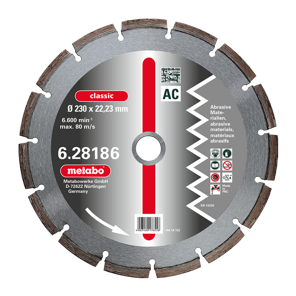 Metabo 628184000 - Dia-RK, 150x2,15x22,23mm, "classic", "AC", abrazívny