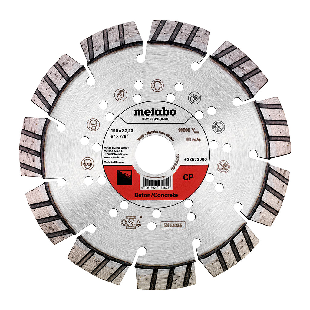 Metabo 628572000 - Diamantový rezný kotúč 150 x 22,23 mm, „CP“, betón „professional“