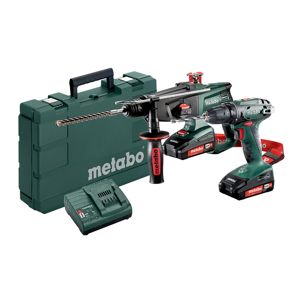 Metabo 685083000 - Combo Set 2.3.2 18 V - AKU stroje v súprave, 18V, metaBOX 165 L, BS 18 + KHA 18 LTX