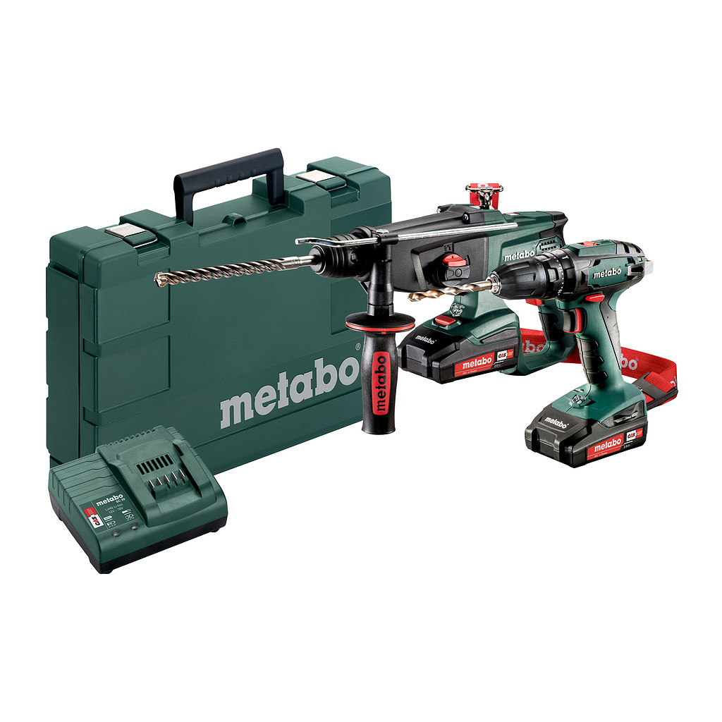 Metabo 685090000 - Combo Set 2.3.4 18 V - AKU stroje v súprave, 18V, Kufor z umelej hmoty, SB 18 + KHA 18 LTX