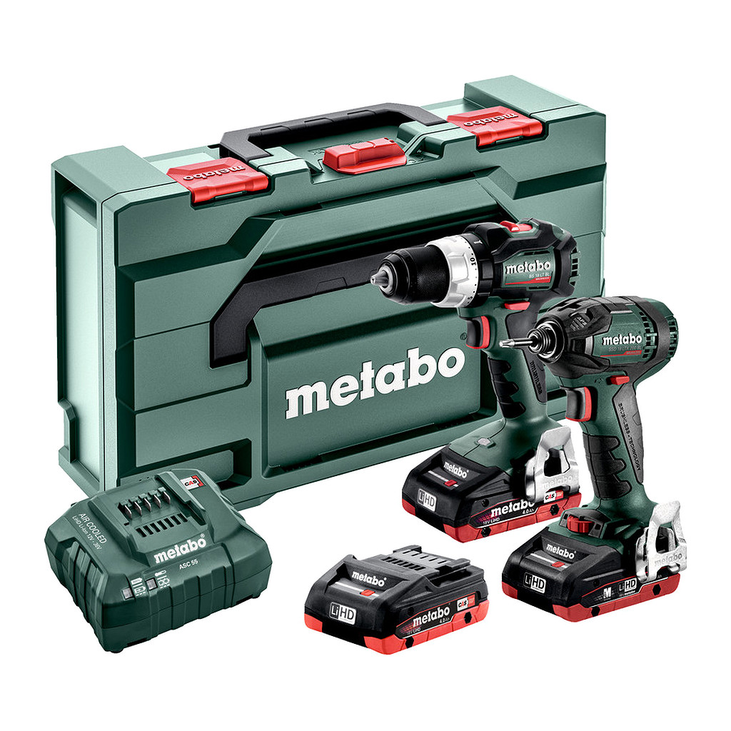 Metabo 685123960 - Combo Set 2.1.11 18 V BL LiHD - AKU stroje v súprave, 18V, metaBOX 165 L, BS 18 LT BL + SSD 18 LTX 200 BL