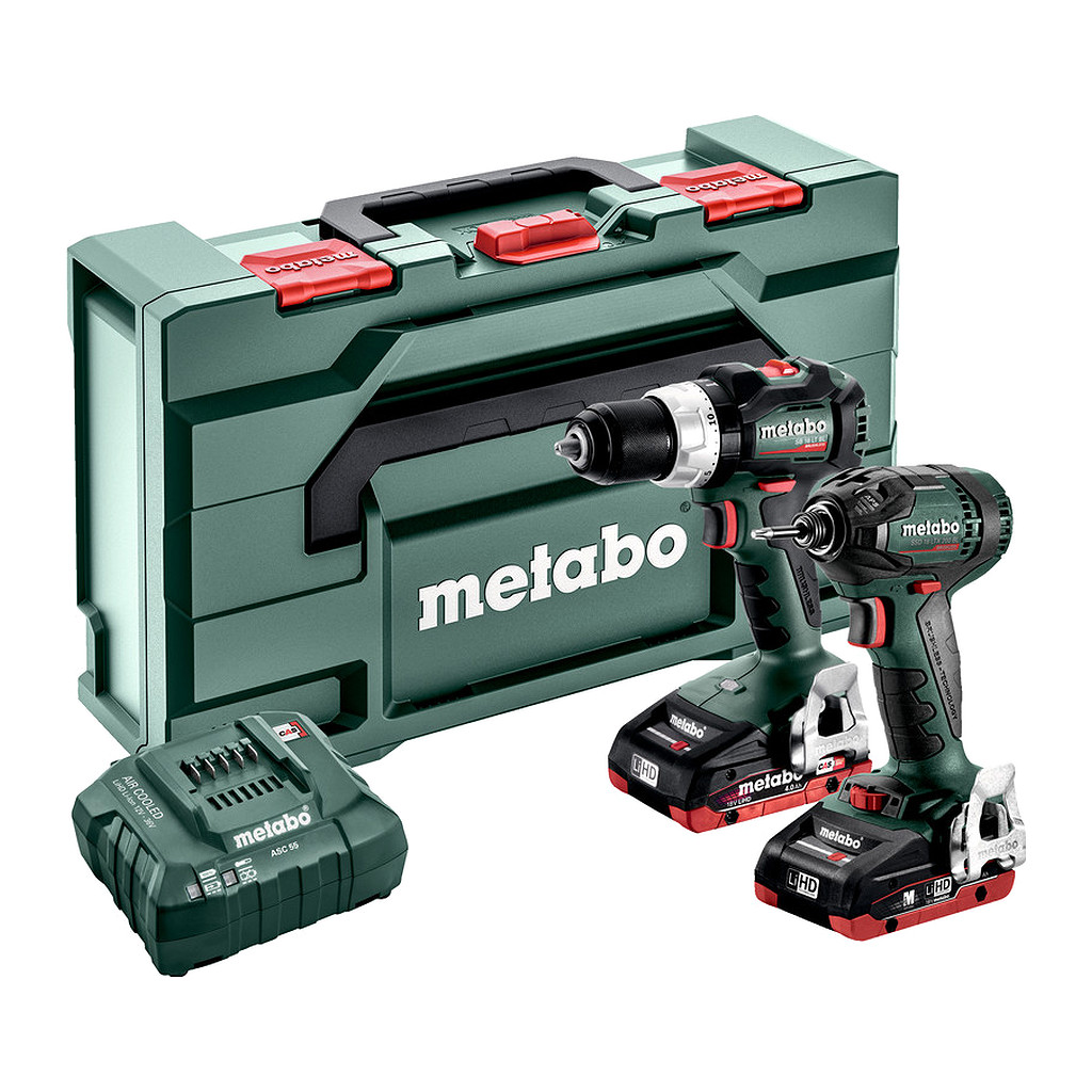 Metabo 685124000 - Combo Set 2.1.12 18 V BL LiHD - AKU stroje v súprave, 18V, metaBOX 165 L, SB 18 LT BL + SSD 18 LTX 200 BL