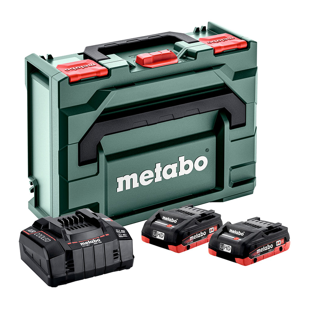 Metabo 685130000 - Základná súprava 2 x LiHD 4,0 Ah + metaBOX 145