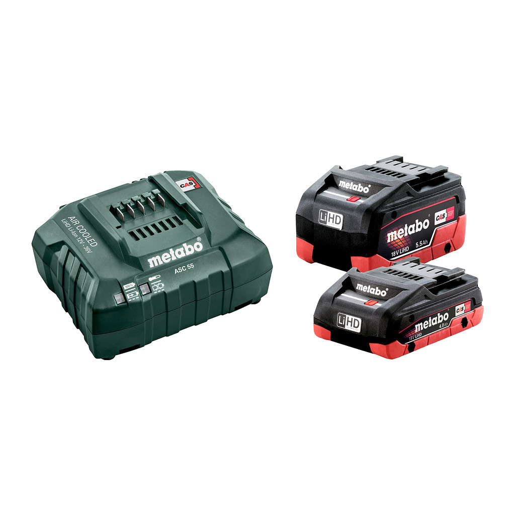 Metabo 685160000 - Základná súprava LiHD 1 x 4,0 Ah + 1 x 5,5 Ah + Metaloc