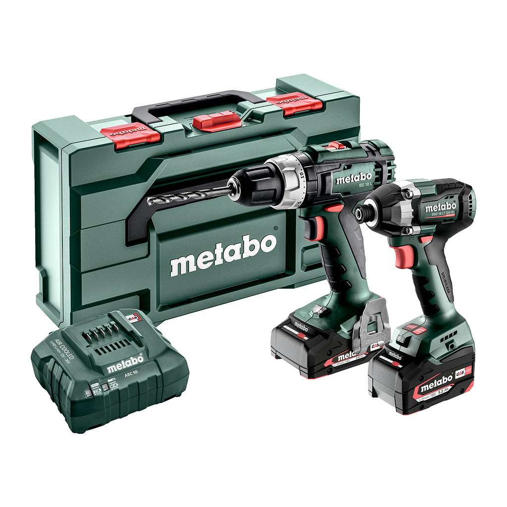 Metabo 685194000 - Combo Set 2.8.2 18V - AKU stroje v súprave, 18V, metaBOX 145 L, BS 18 L + SSD 18 LT 200 BL