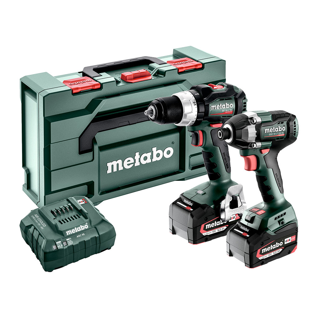 Metabo 685196000 - Combo Set 2.8.4 18V - AKU stroje v súprave, 18V, metaBOX 145 L, BS 18 LT BL + SSD 18 LT 200 BL