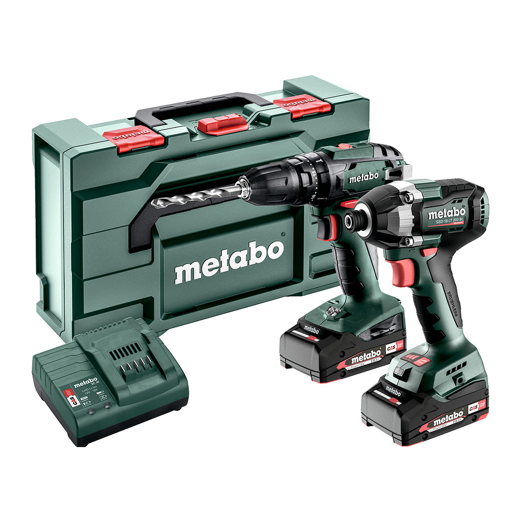 Metabo 685197000 - Combo Set 2.8.5 18V - AKU stroje v súprave, 18V, metaBOX 145 L, SB 18 + SSD 18 LT 200 BL