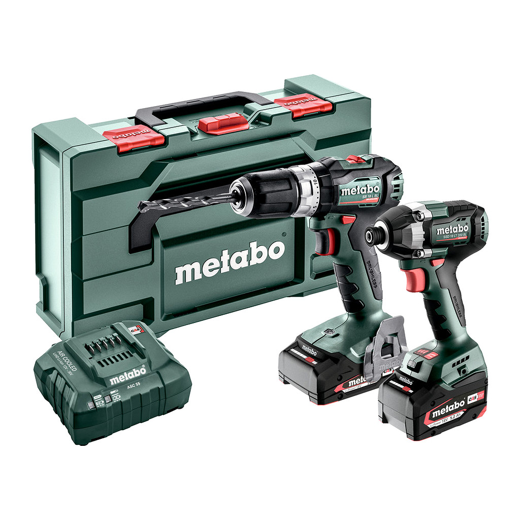 Metabo 685199000 - Combo Set 2.8.7 18V - AKU stroje v súprave, 18V, metaBOX 145 L, SB 18 L BL + SSD 18 200 LT BL