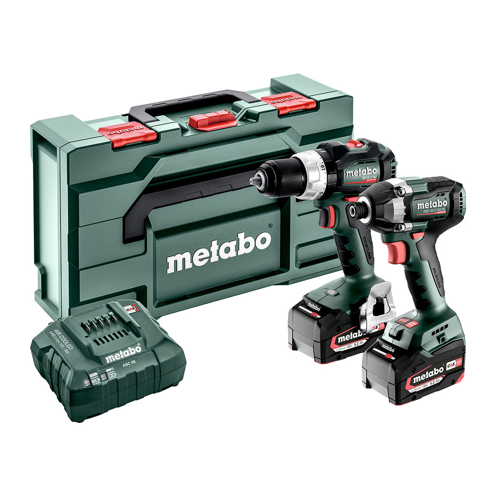 Metabo 685200000 - Combo Set 2.8.8 18V - AKU stroje v súprave, 18V, metaBOX 145 L, SB 18 LT BL + SSD 18 LT 200 BL