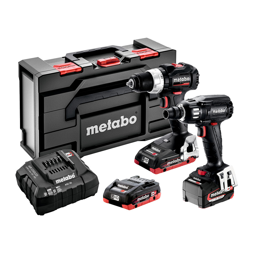 Metabo 685220960 - Combo Set 2.2.6 18 V BL SE - AKU stroje v súprave, 18V, metaBOX 165 L, BS 18 LT BL SE + SSW 18 LTX 400 BL SE