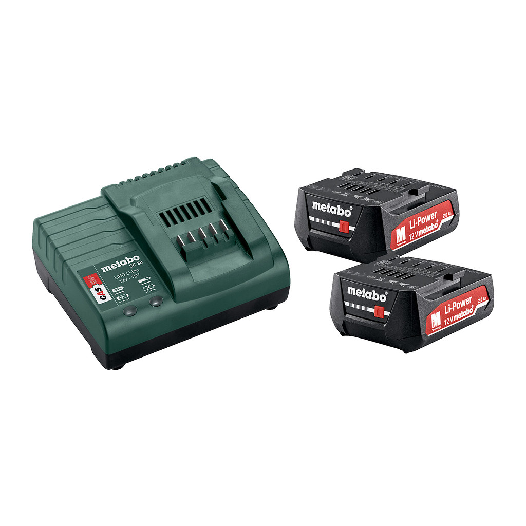 Metabo 685300000 - Basis-Set 12V 2 x 2.0 Ah