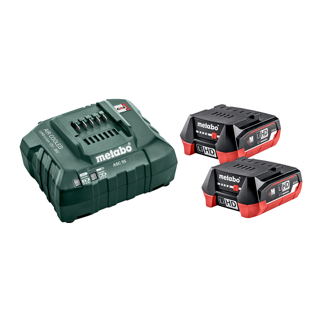 Metabo 685301000 - Basis-Set 12V 2 x LiHD 4.0 Ah