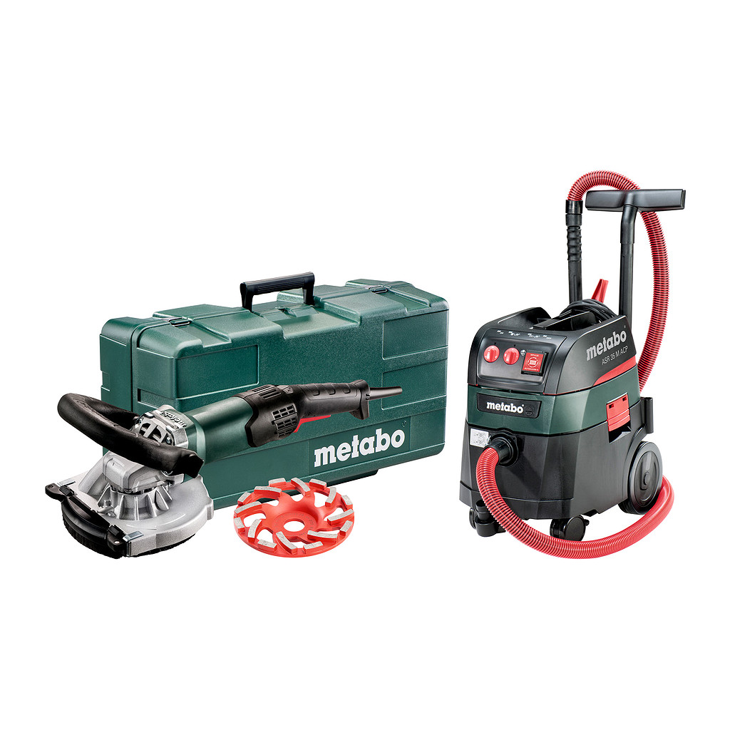 Metabo 691001000 - RSEV 19-125 RT + ASR 35 M ACP Set - Sieťový stroj v súprave, Kufor z umelej hmoty