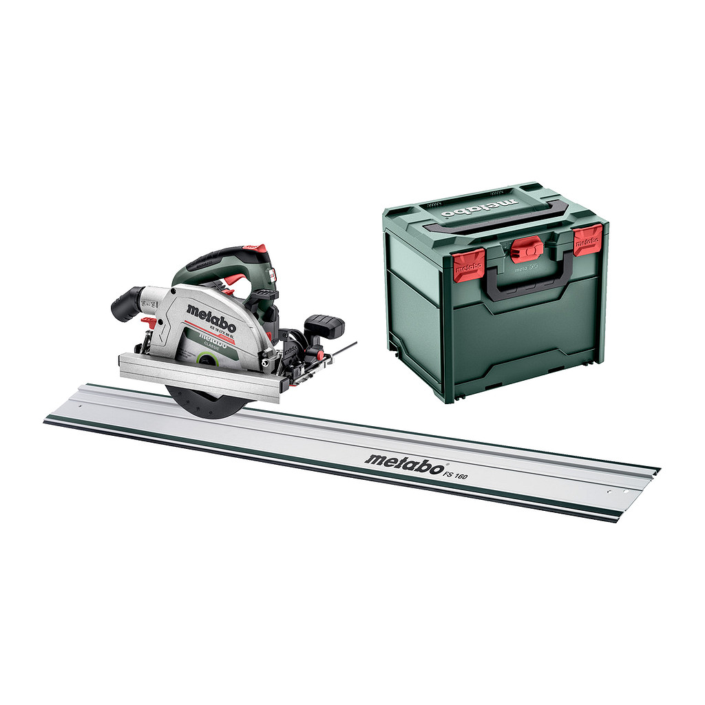 Metabo 691194840 - KS 18 LTX 66 BL Set - AKU ručná kotúčová píla, 18V, metaBOX 340, s vodiacou lištou FS 160