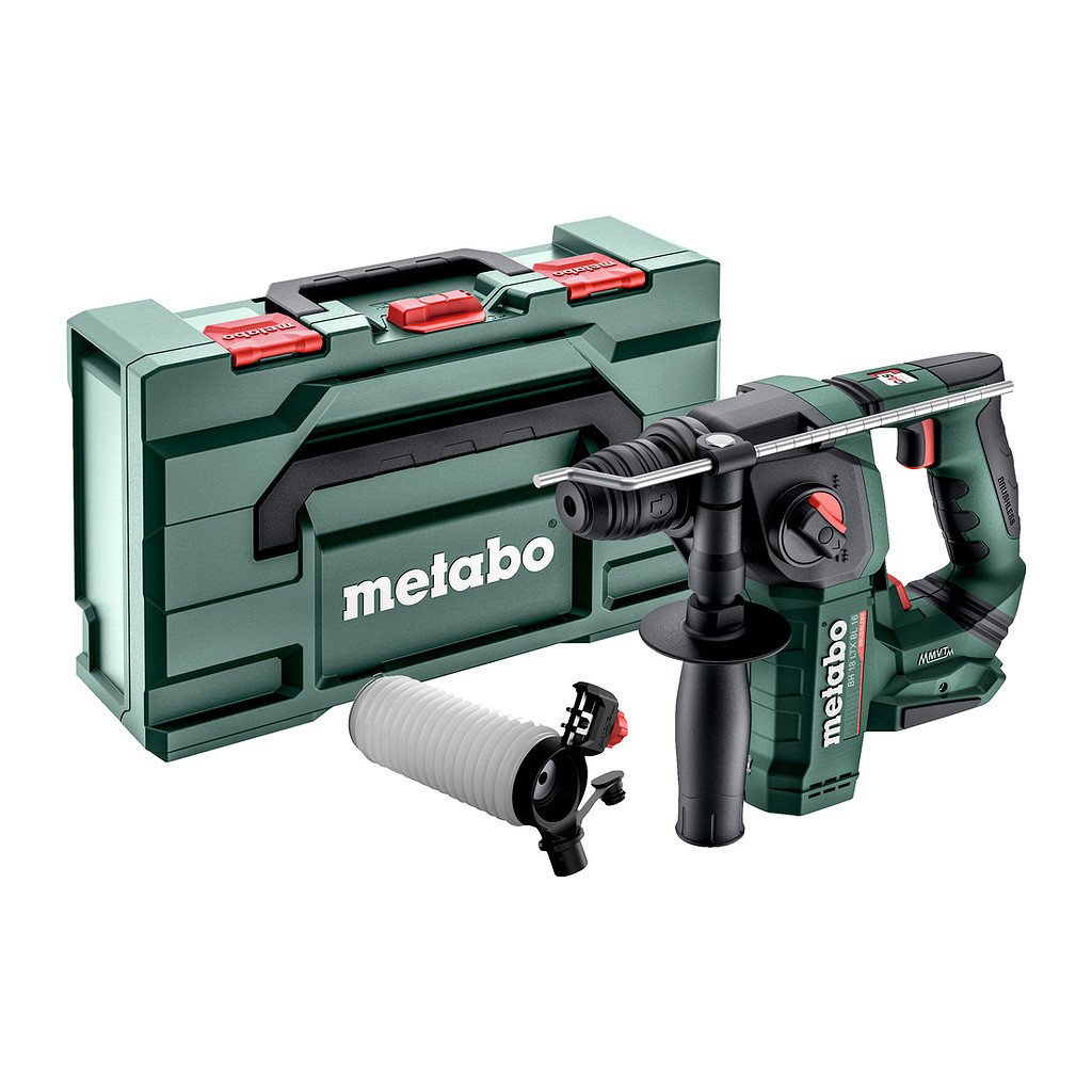 Metabo 691198000 - BH 18 LTX BL 16 Set - AKU kladivo, 18V, metaBOX 145 L, s súpravou na odsávanie ESA plus