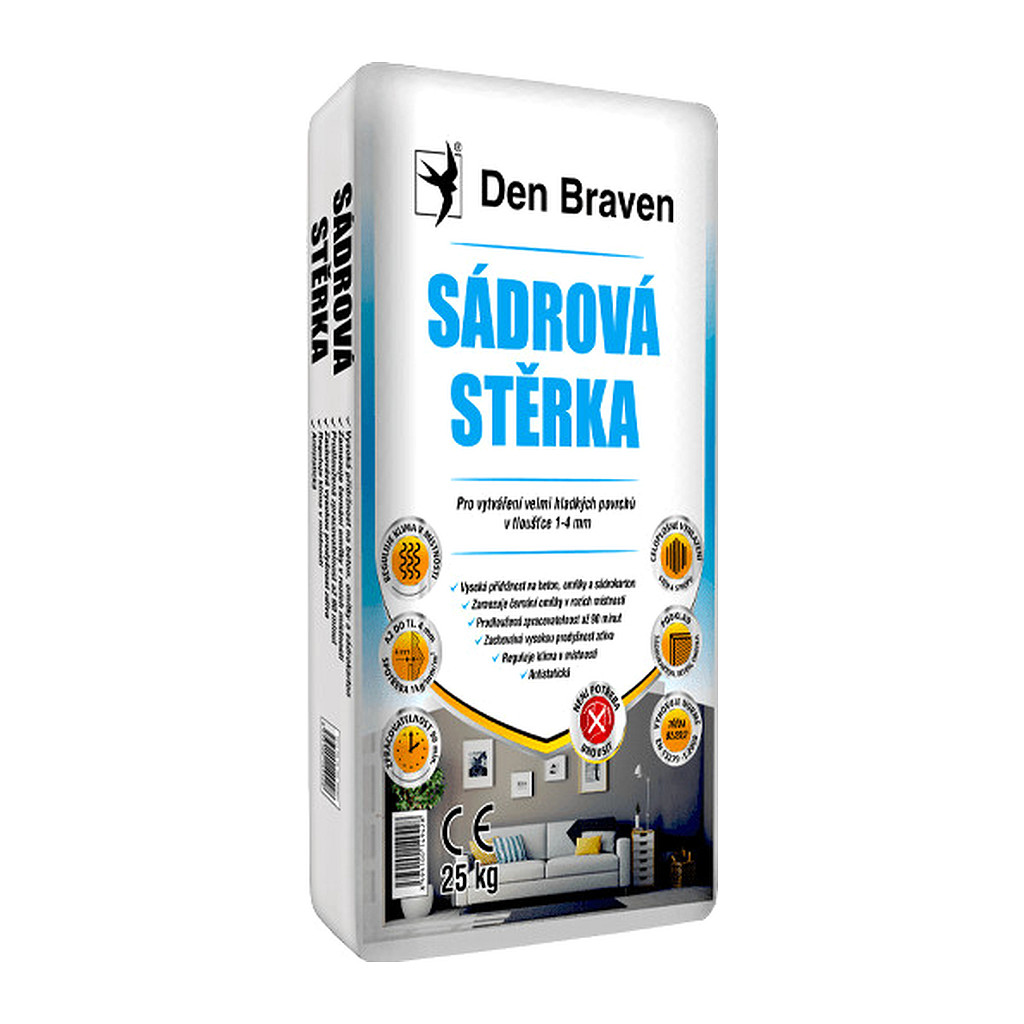 Den Braven 00408GY - Sadrová stierka 25 kg vrece