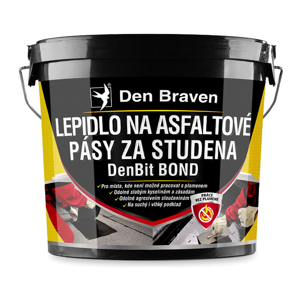 Den Braven 11012BI - Lepidlo na asfaltové pásy za studena DenBit BOND 5 kg vedro