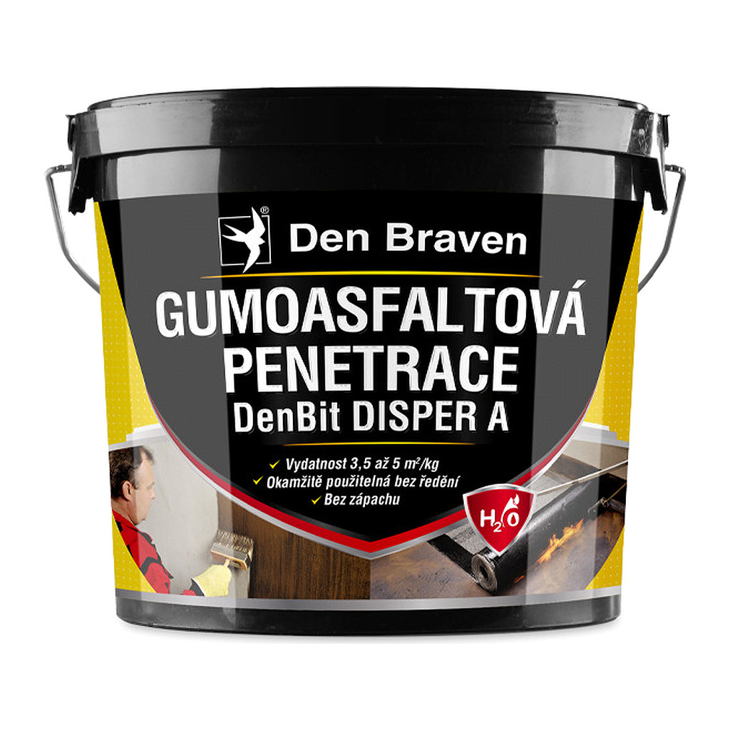 Den Braven 11021BI - Gumoasfaltová penetrácia DenBit DISPER A 5 kg vedro