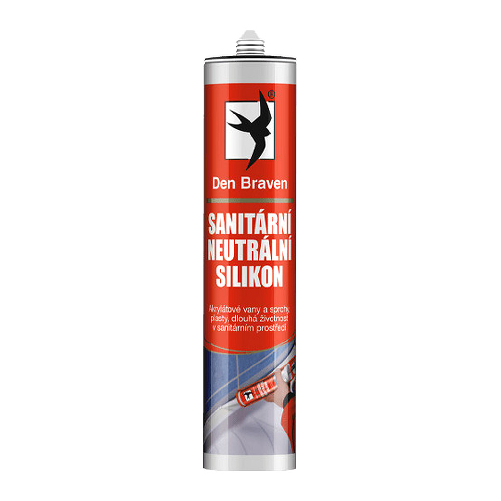 Den Braven 306021RL - Sanitárny neutrálny silikón 280 ml kartuša biela