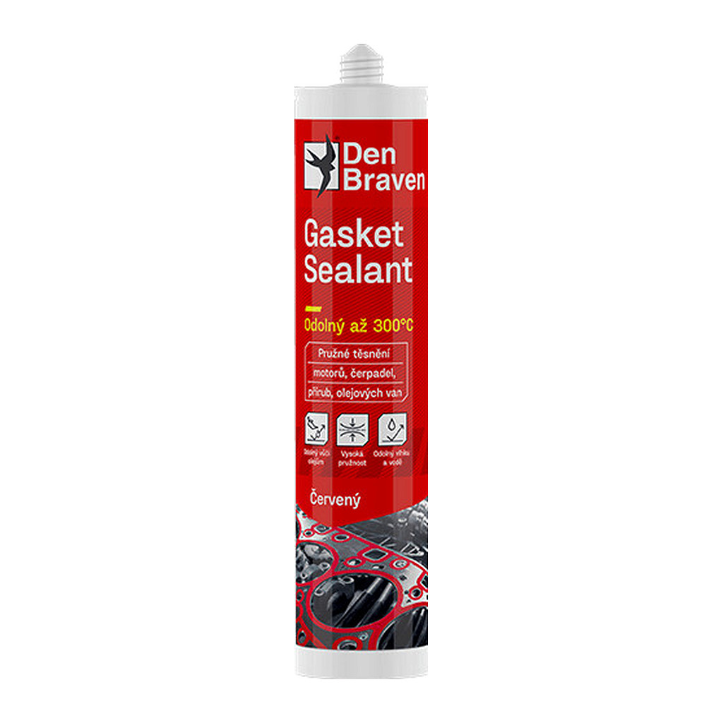 Den Braven 30717RL - Gasket sealant červený 280 ml kartuša tehlovo červená