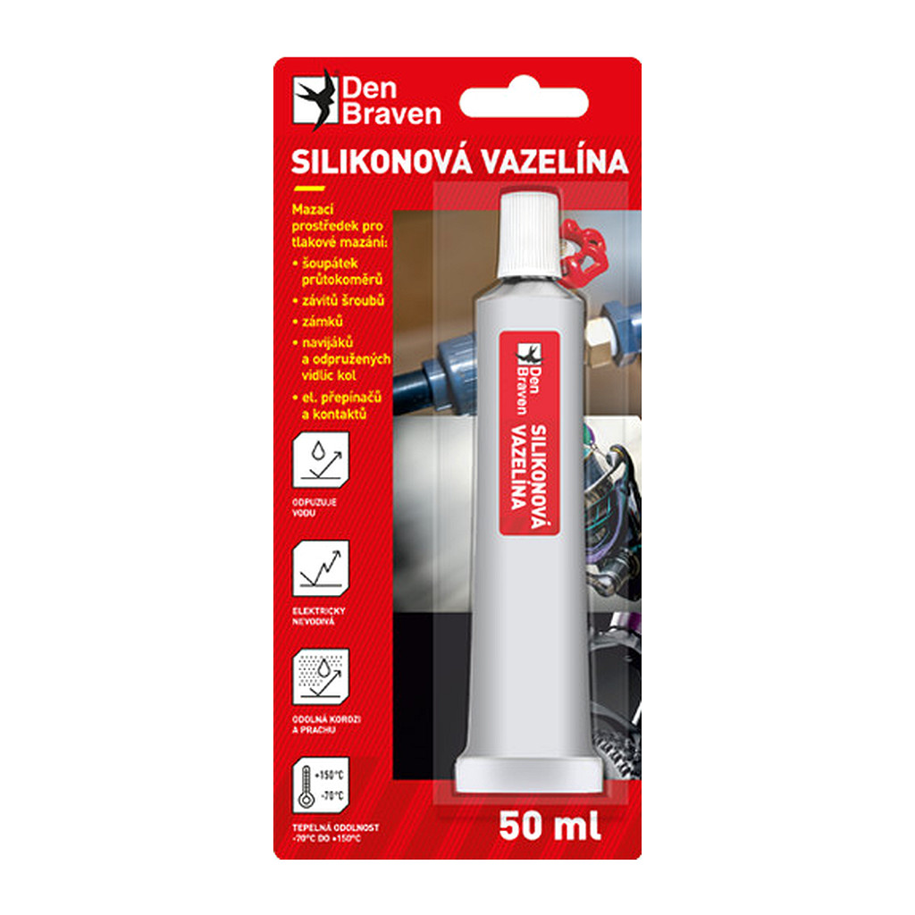 Den Braven 35006TU - Silikónová vazelína 50 ml tuba v blistri