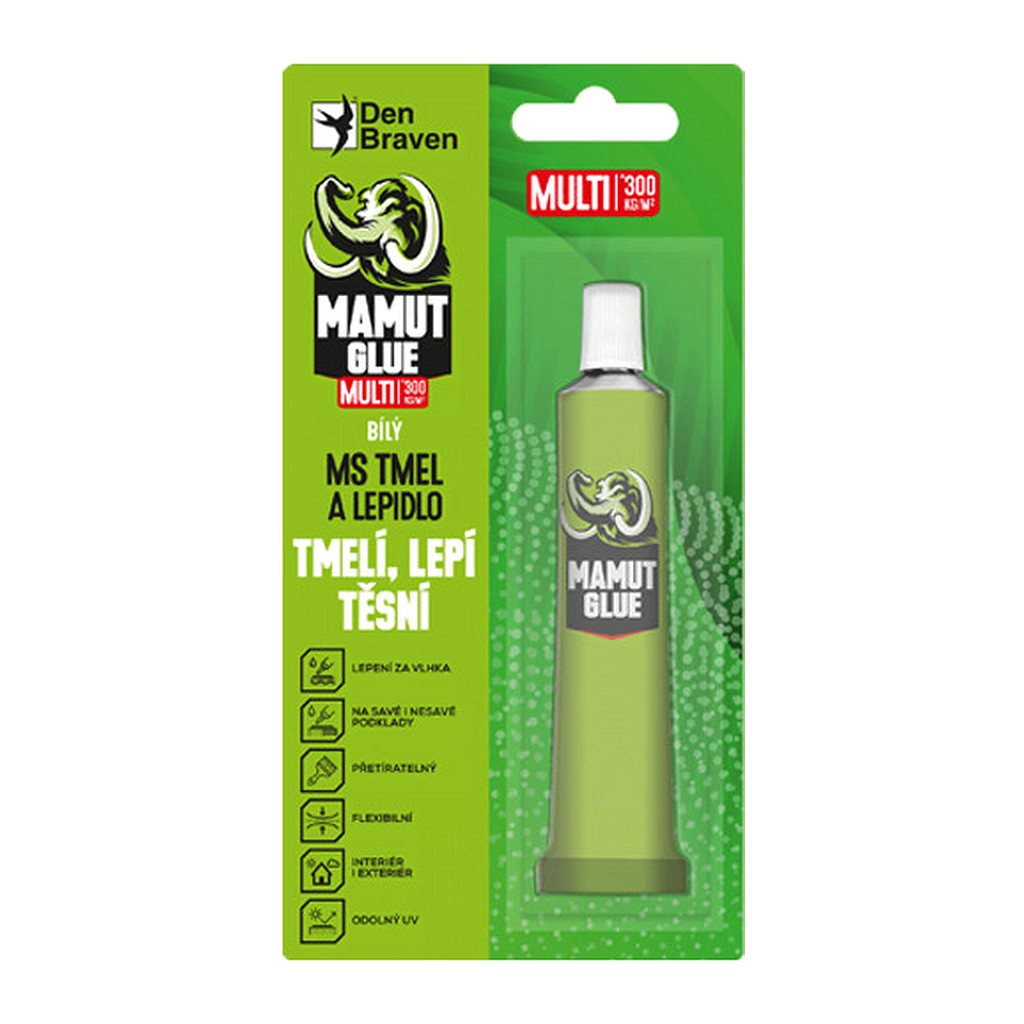 Den Braven 35009TU - MAMUT GLUE Multi 25 ml tuba v blistri biela