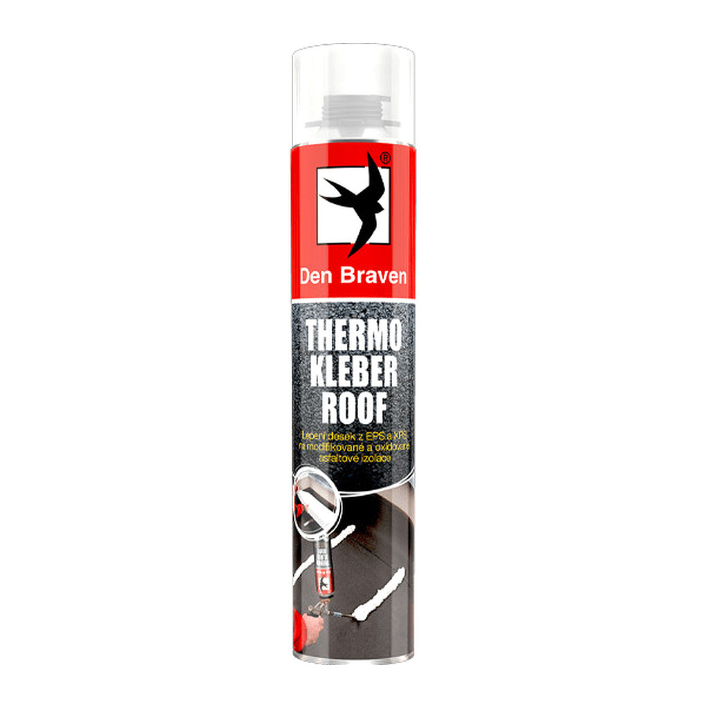 Den Braven 40221RF - THERMO KLEBER ROOF 750 ml pištoľová dóza žltá