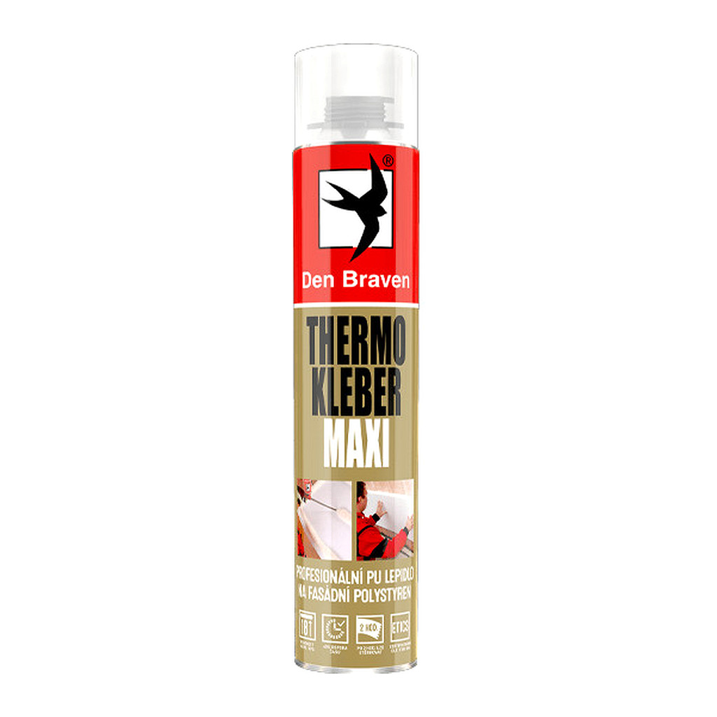 Den Braven 40221THM - THERMO KLEBER MAXI 870 ml pištoľová dóza žltá