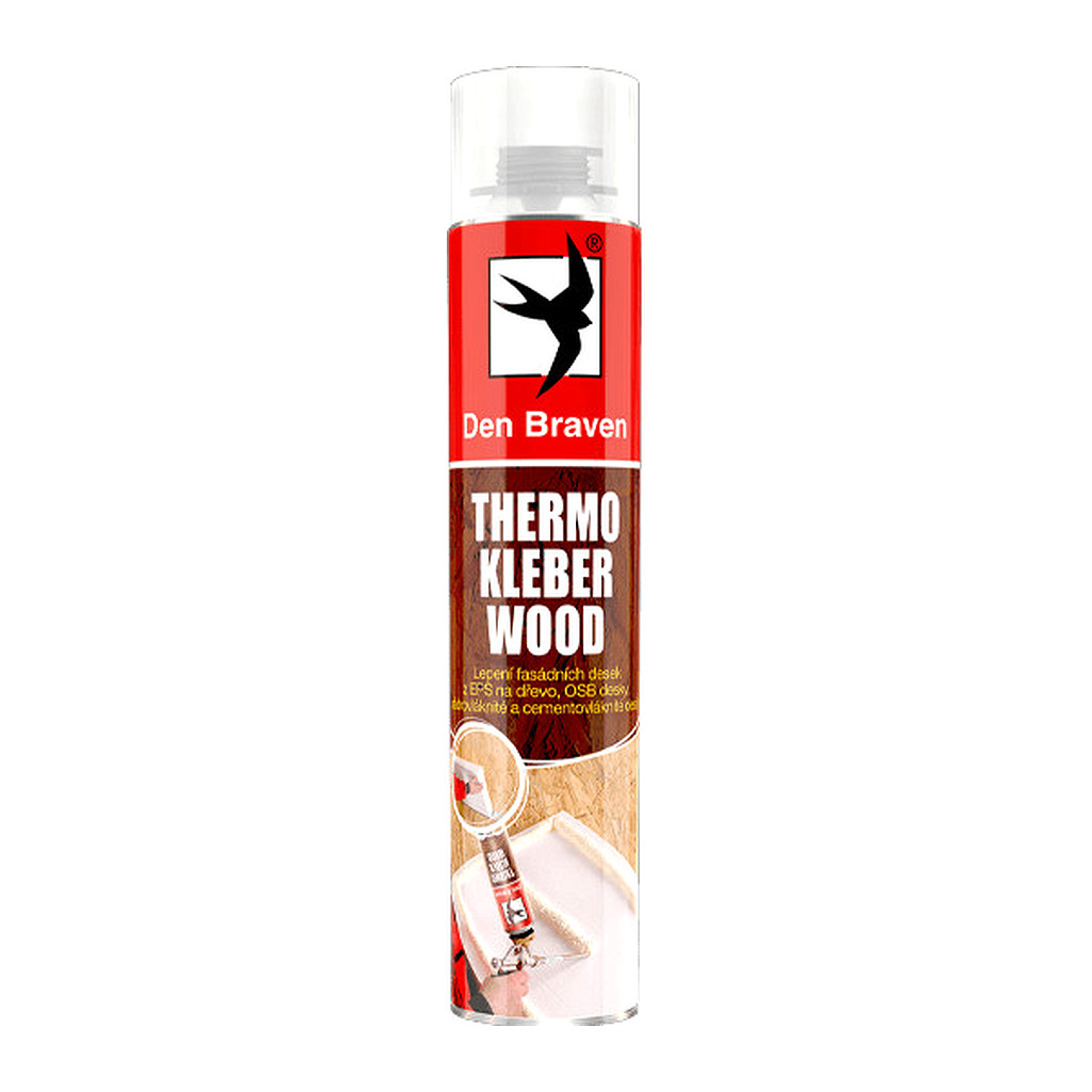 Den Braven 40221WT - THERMO KLEBER WOOD 750 ml pištoľová dóza žltá