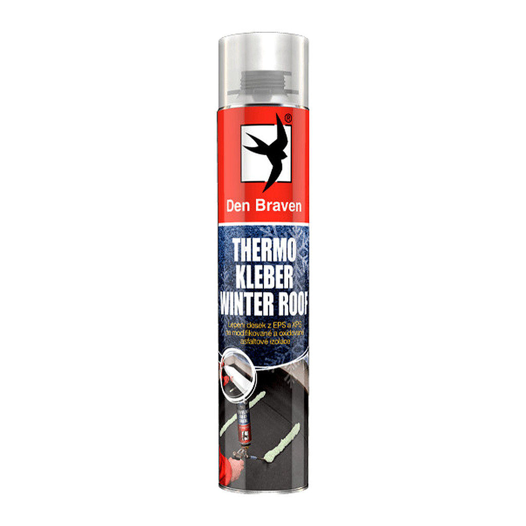 Den Braven 40350RF - THERMO KLEBER ROOF WINTER 750 ml pištoľová dóza zelená