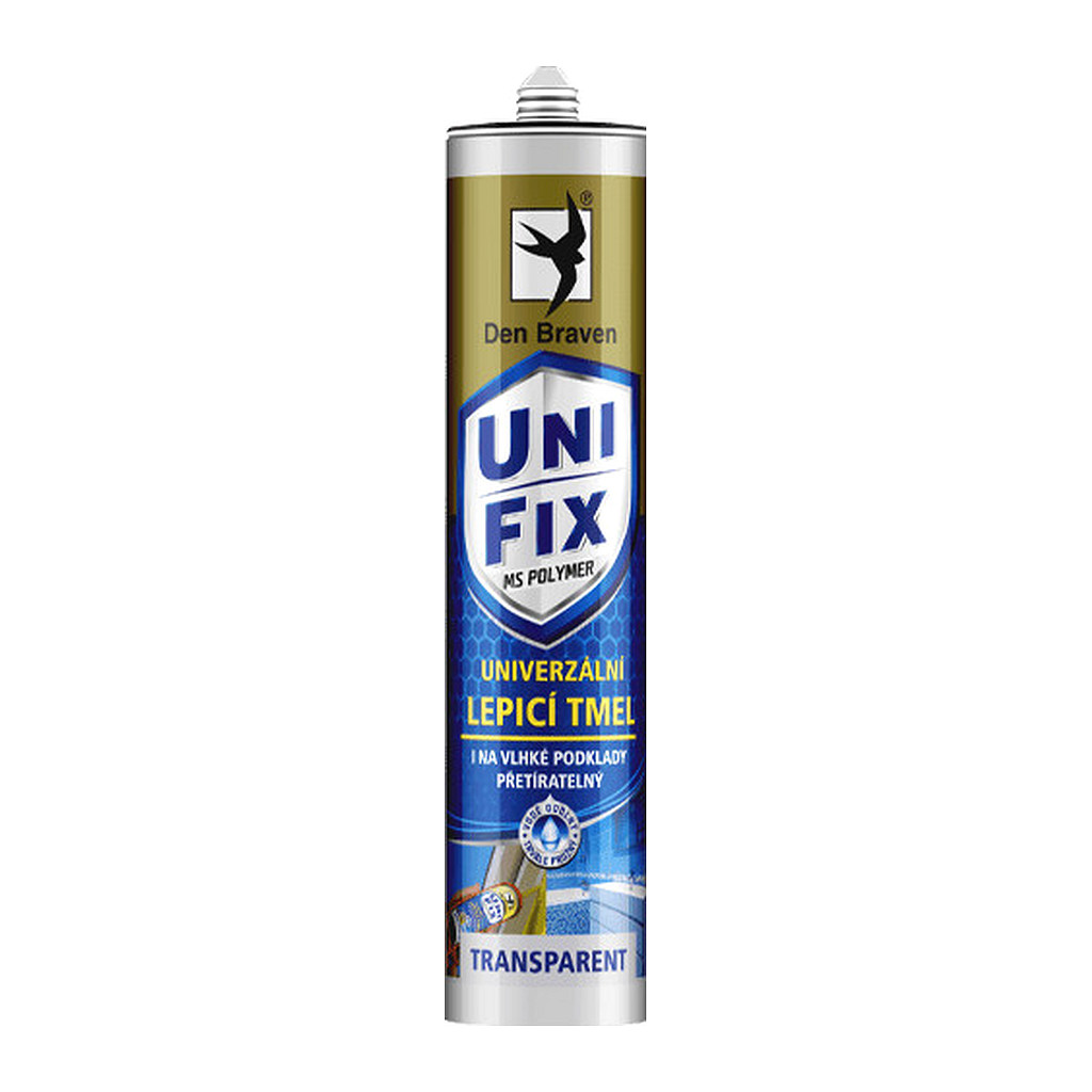 Den Braven 52011BD - MS UNIFIX CLEAR na všetky tmelenia 290 ml kartuša transparentná