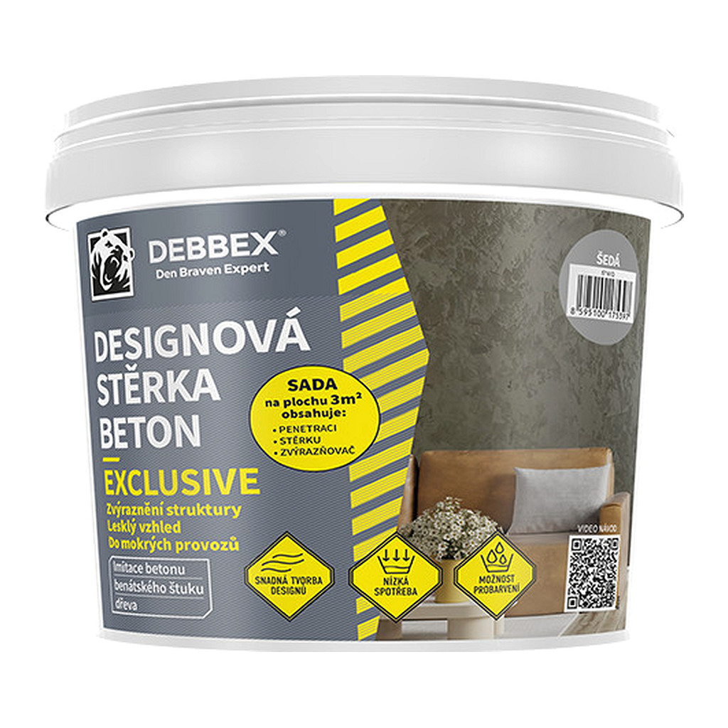 Den Braven 57140Q - Designová stierka BETÓN EXCLUSIVE 5 kg vedro slonová kosť