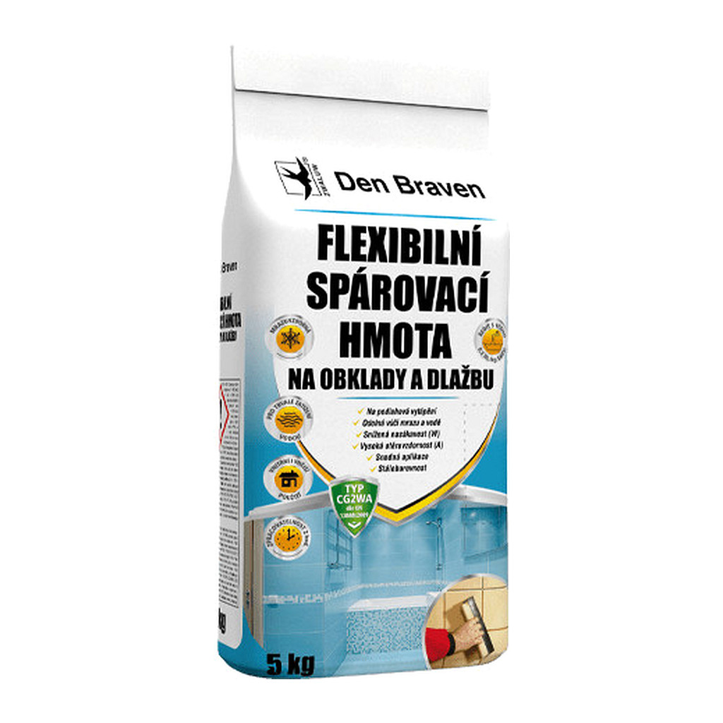 Den Braven 57216Q - Flexibilná škárovacia hmota na obklady a dlažbu 2 kg vrece bahama