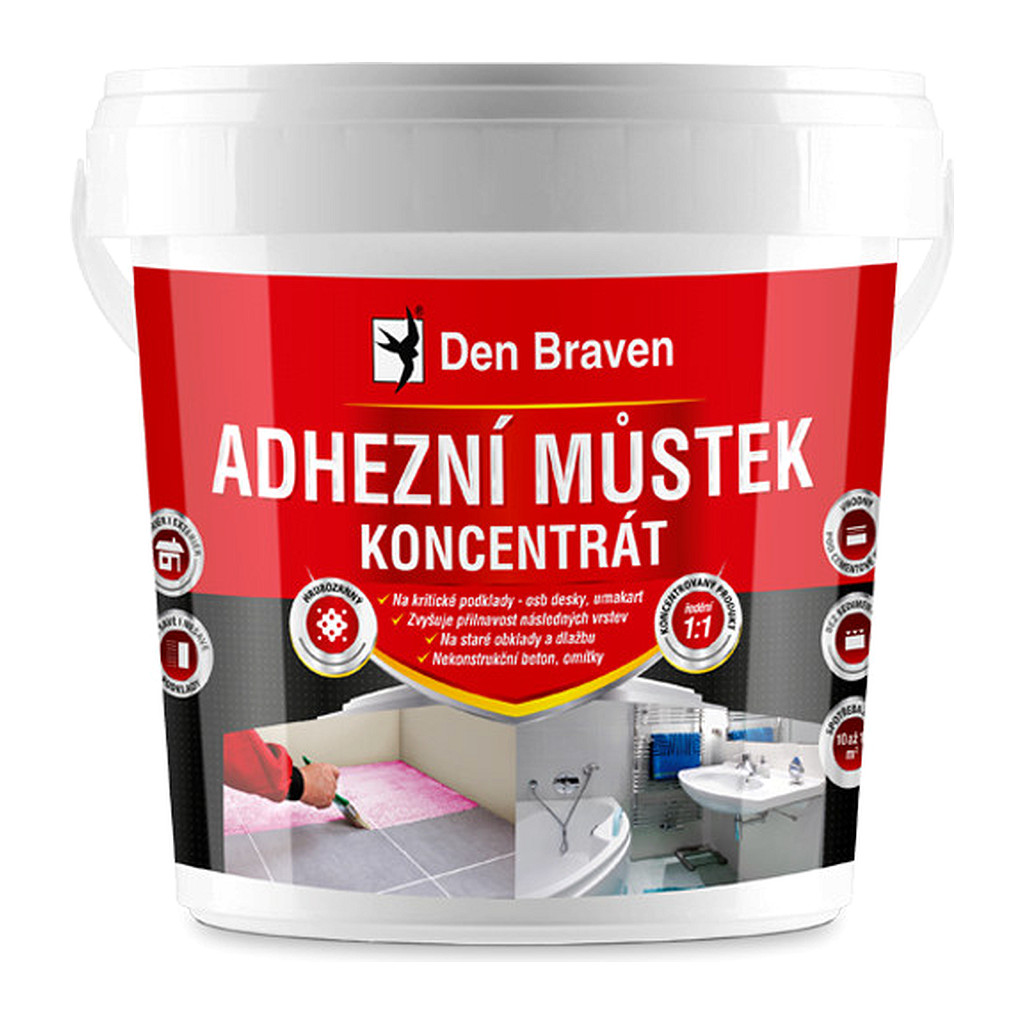 Den Braven 57250Q - Adhézny mostík koncentrát 1 kg kelímok ružová