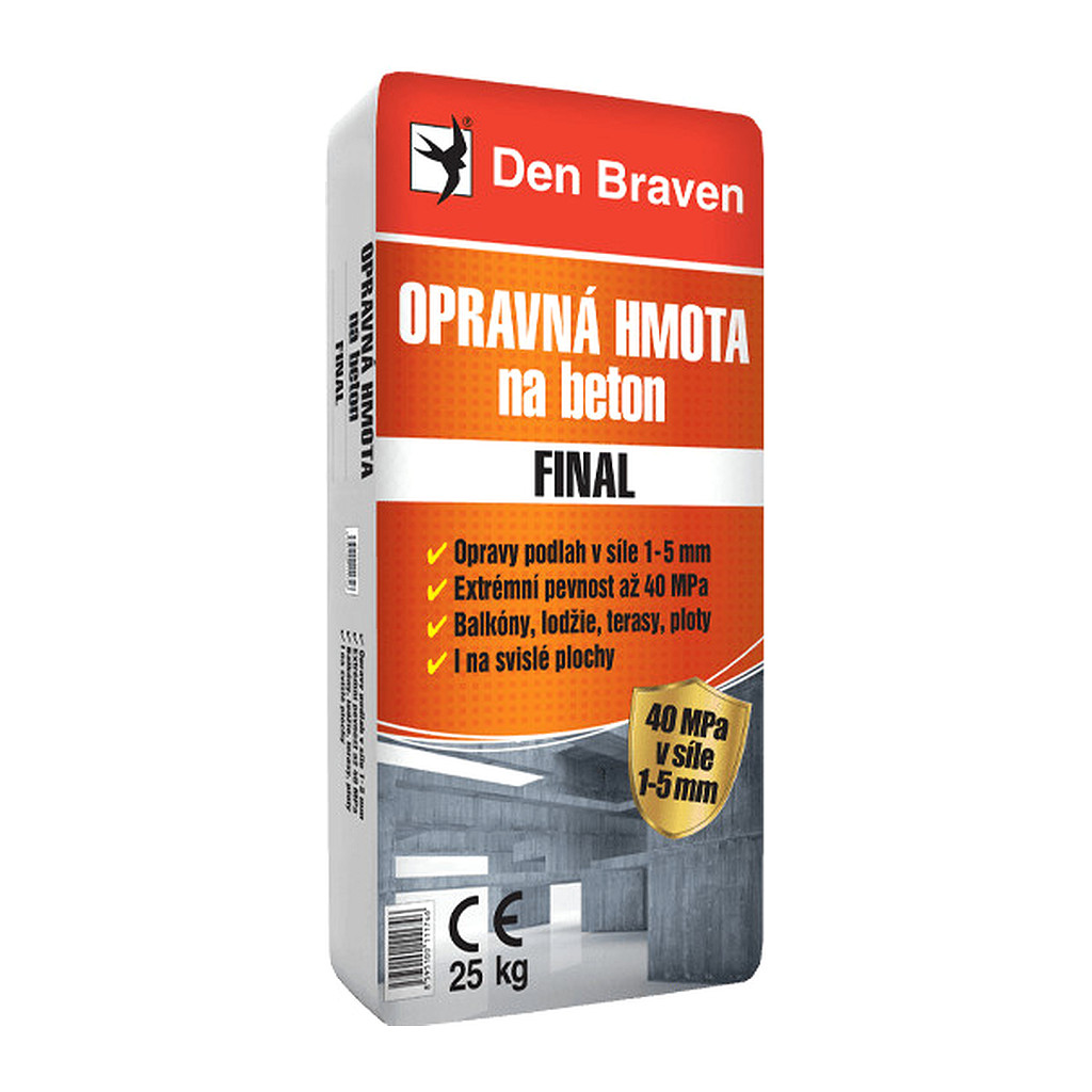 Den Braven 57601Q - Opravná hmota na betón FINAL 25 kg vrece