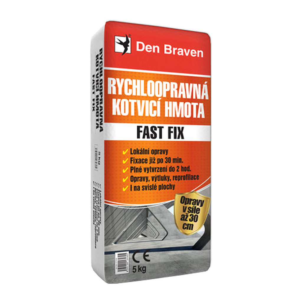 Den Braven 57700Q - Rýchloopravná kotviaca hmota FAST FIX 5 kg vrece