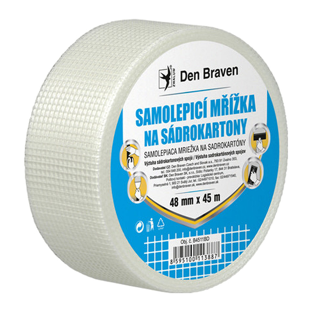 Den Braven B4511BD - Samolepiaca mriežka na sadrokartóny 48 mm